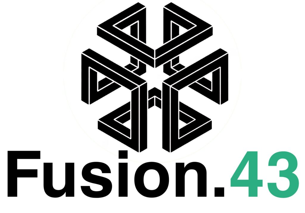 Logo ufficiale Fusion.43 – certificazione AI e blockchain open-source