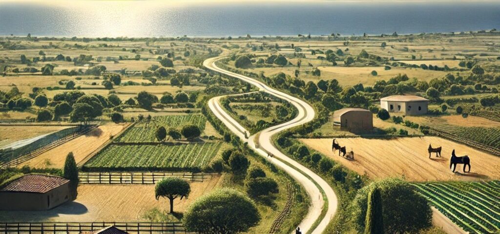 Corridoio agricolo verso il mare – Terra.43 (AI & Blockchain per l’agricoltura sostenibile)